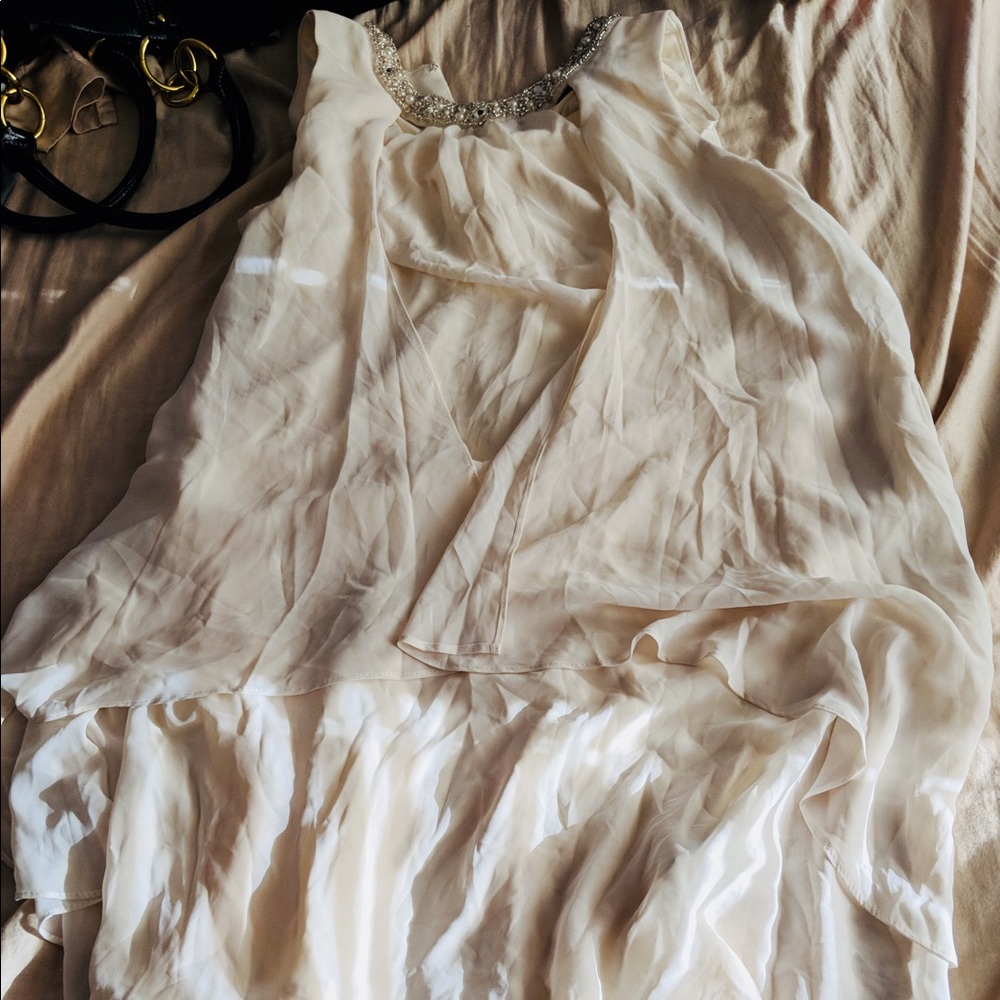 White flowy dress